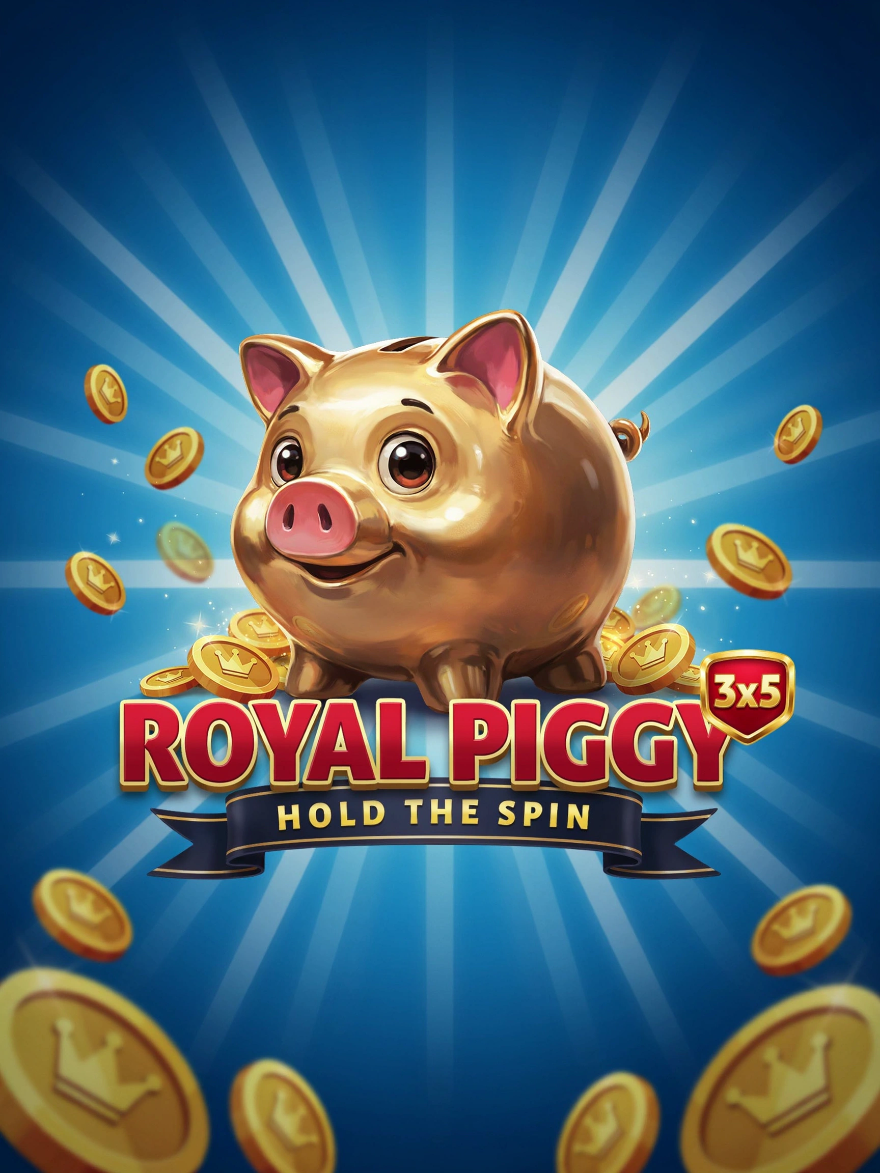 Royal Piggy 3x5 Hold the Spin pokie cover art