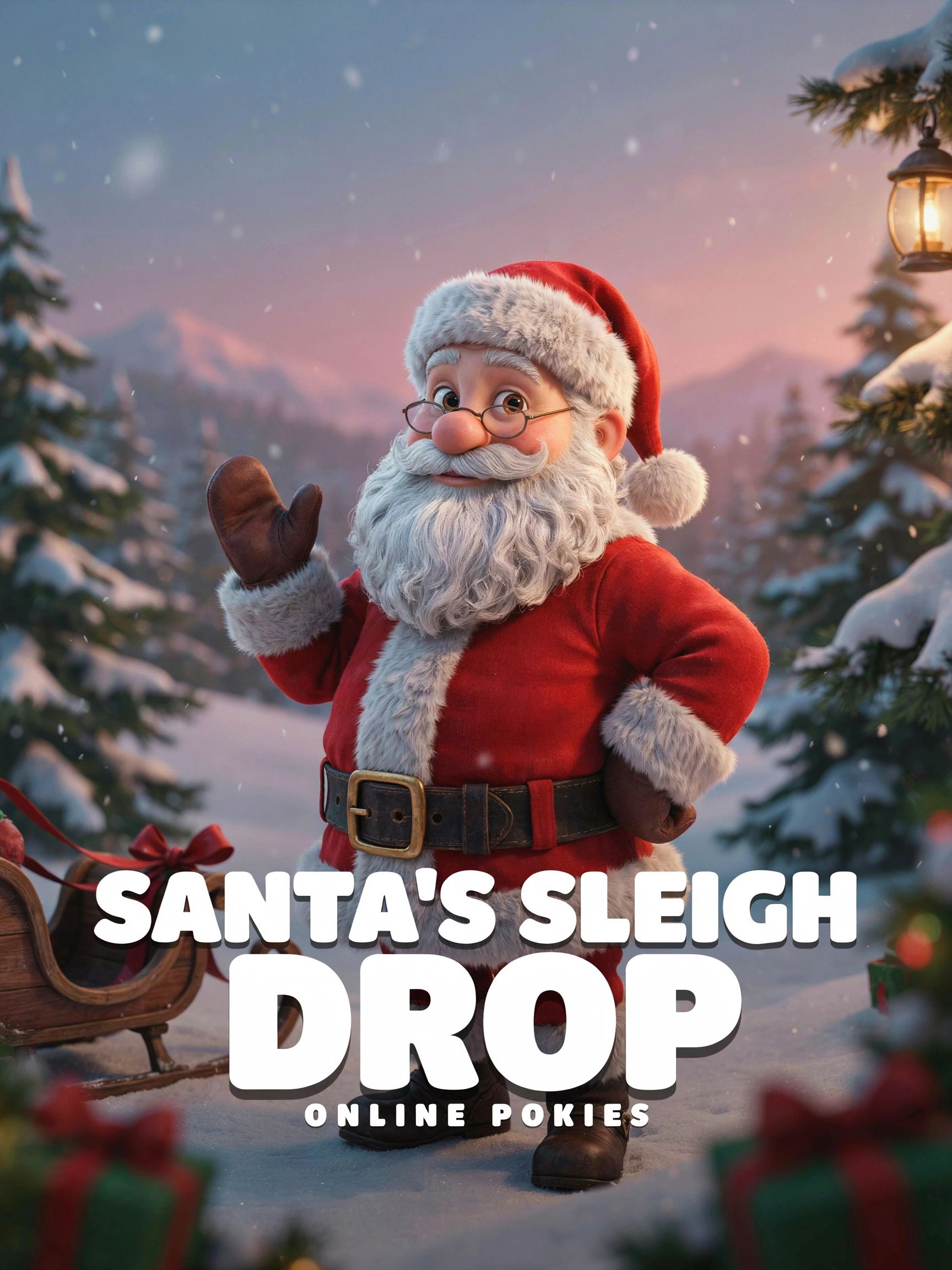 Title art for the Xmas Drop online pokie